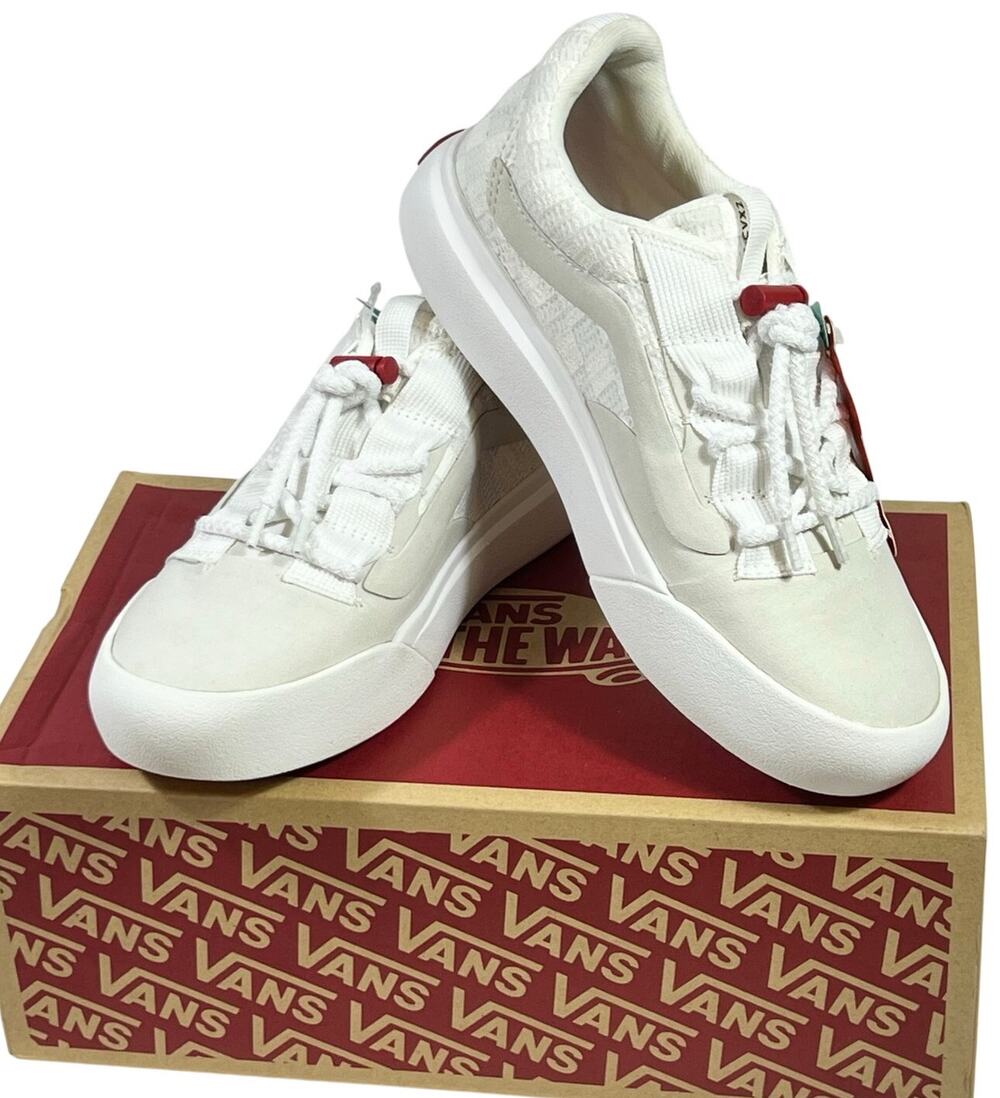 Vans Off The Wall Comfycush CVX-2 Cream White Sneakers Shoes Men 5 Women 6.5